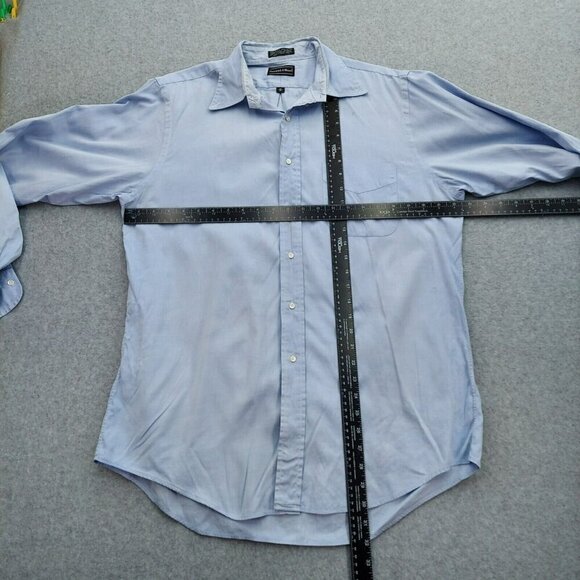Preswick & Moore Men's Button Down Light Blue Shirt 16/34  Made in Hong Kong - Picture 8 of 12